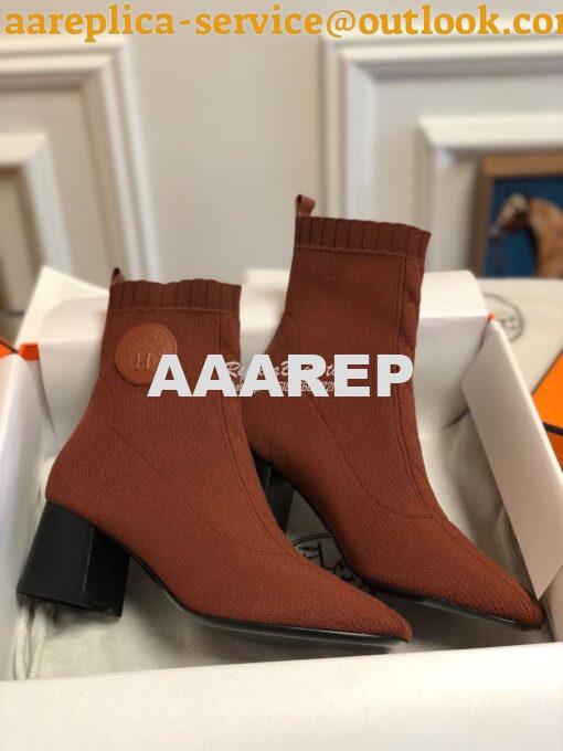Replica Hermes Volver 60 Ankle Boot H192034 Brown