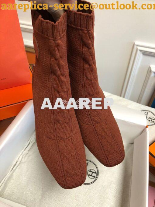 Replica Hermes Volver 60 Ankle Boot H192034 Brown 3