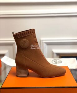 Replica Hermes Volver 60 Ankle Boot H192034 Cognac