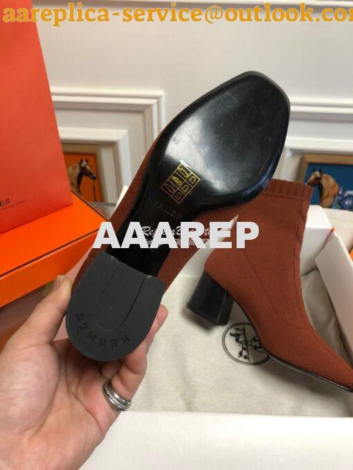 Replica Hermes Volver 60 Ankle Boot H192034 Brown 8