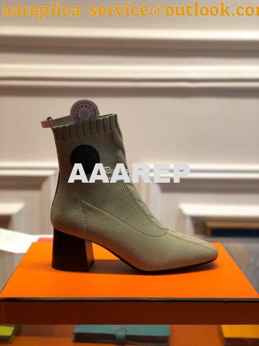 Replica Hermes Volver 60 Ankle Boot H192034 Vert Sapin 2