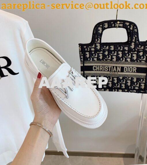 Replica Dior Explorer Loafer Smooth Calfskin with DIOR & SHAWN Signatu 6