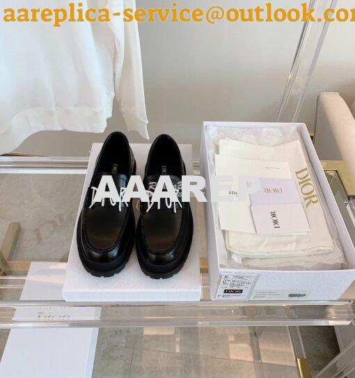 Replica Dior Explorer Loafer Smooth Calfskin with DIOR & SHAWN Signatu