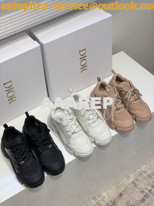 Replica Dior D-Connect Sneaker White Mesh KCK280