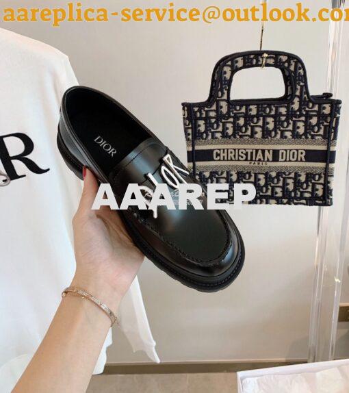 Replica Dior Explorer Loafer Smooth Calfskin with DIOR & SHAWN Signatu 5