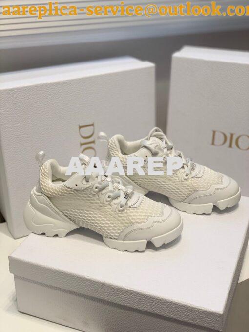 Replica Dior D-Connect Sneaker White Mesh KCK280 2