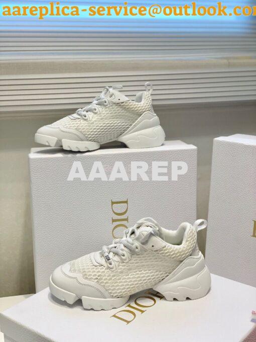 Replica Dior D-Connect Sneaker White Mesh KCK280 3