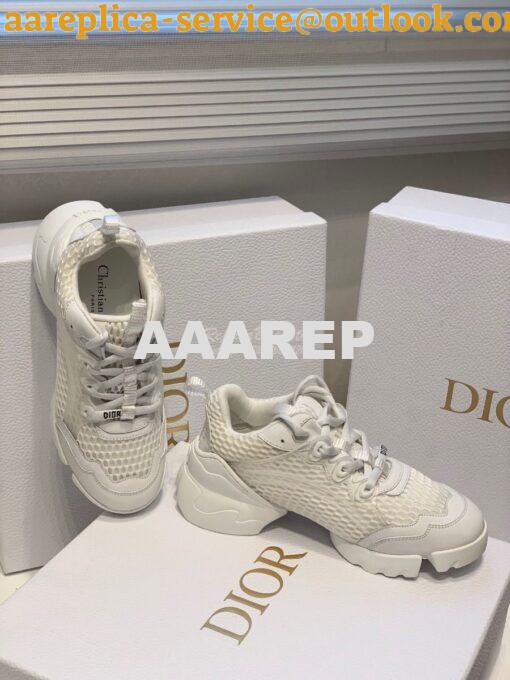 Replica Dior D-Connect Sneaker White Mesh KCK280 5