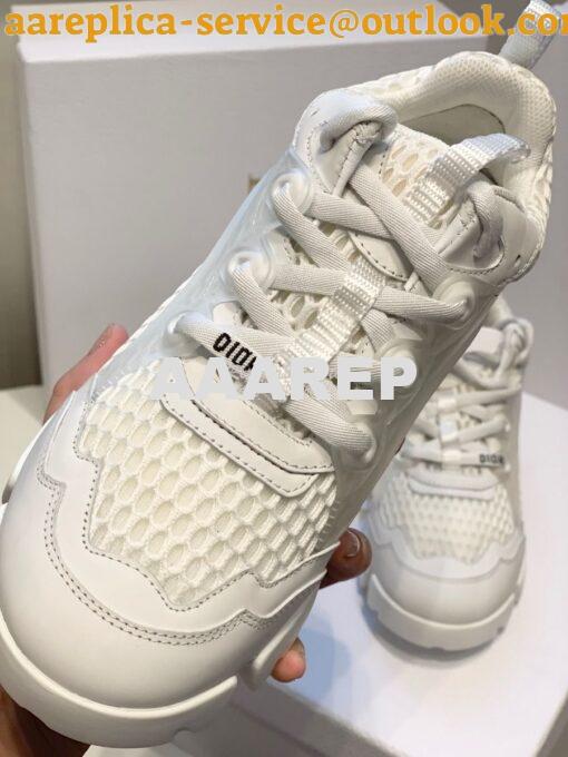 Replica Dior D-Connect Sneaker White Mesh KCK280 7