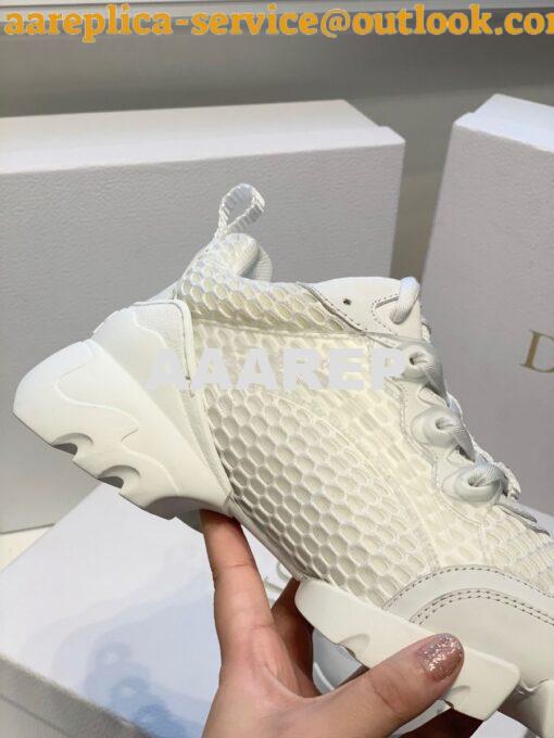 Replica Dior D-Connect Sneaker White Mesh KCK280 8