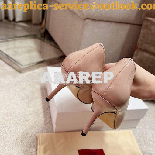 Replica Valentino VLogo Signature Patent Calfskin Ballerina / Heeled U 17
