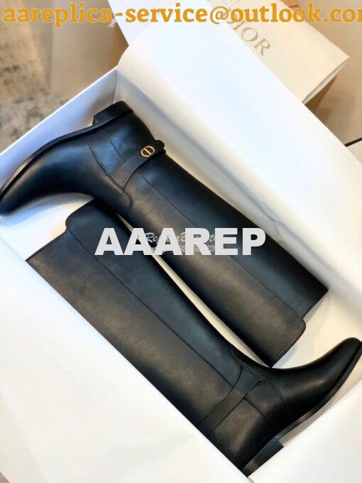 Replica Dior Empreinte Boot Black Soft Calfskin KCI607 Black