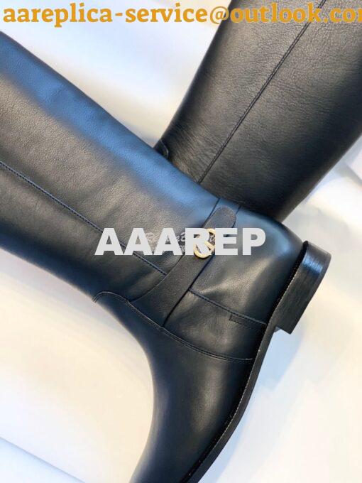 Replica Dior Empreinte Boot Black Soft Calfskin KCI607 Black 9