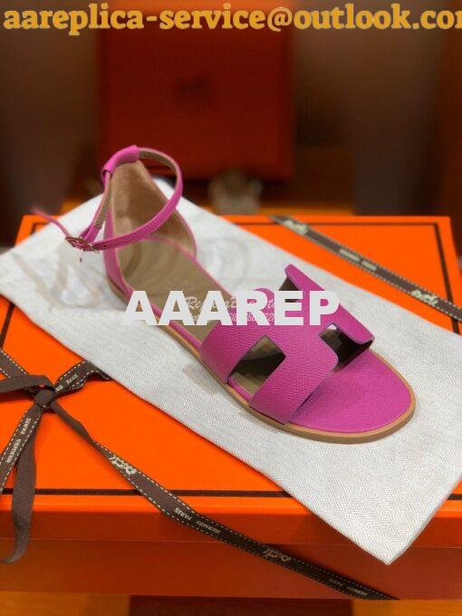 Replica Hermes Santorini Sandal in Epsom Leather part 2