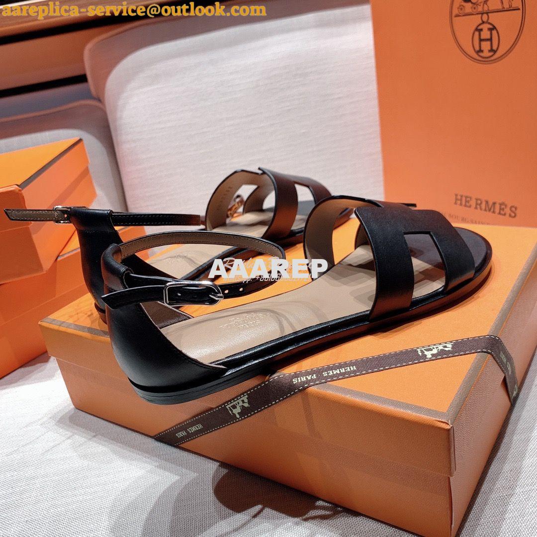 Replica Hermes Santorini Sandal in Calf Leather 11 Replica Hermes Santorini Sandal in Calf Leather 11