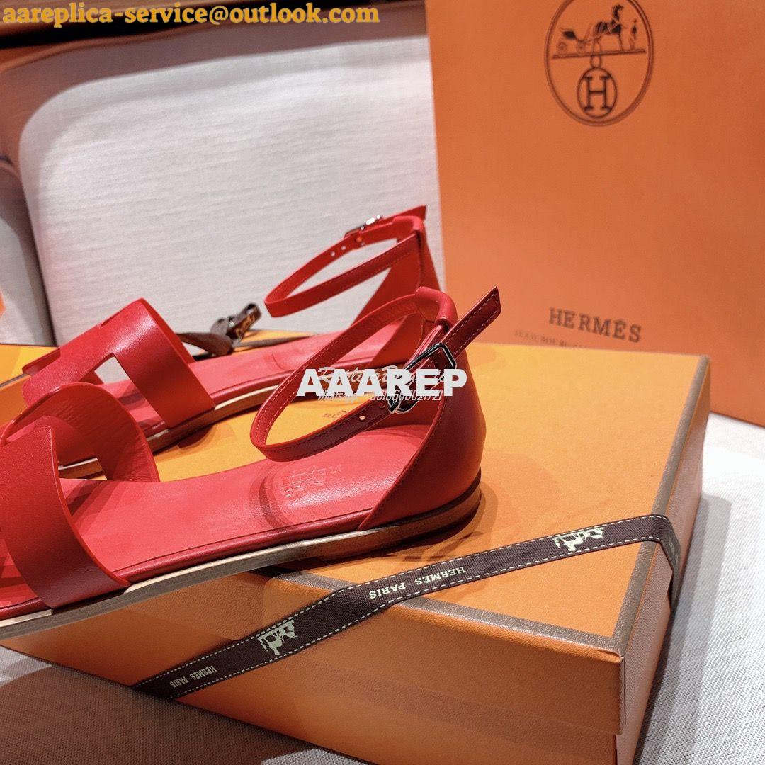 Replica Hermes Santorini Sandal in Calf Leather 13 Replica Hermes Santorini Sandal in Calf Leather 13