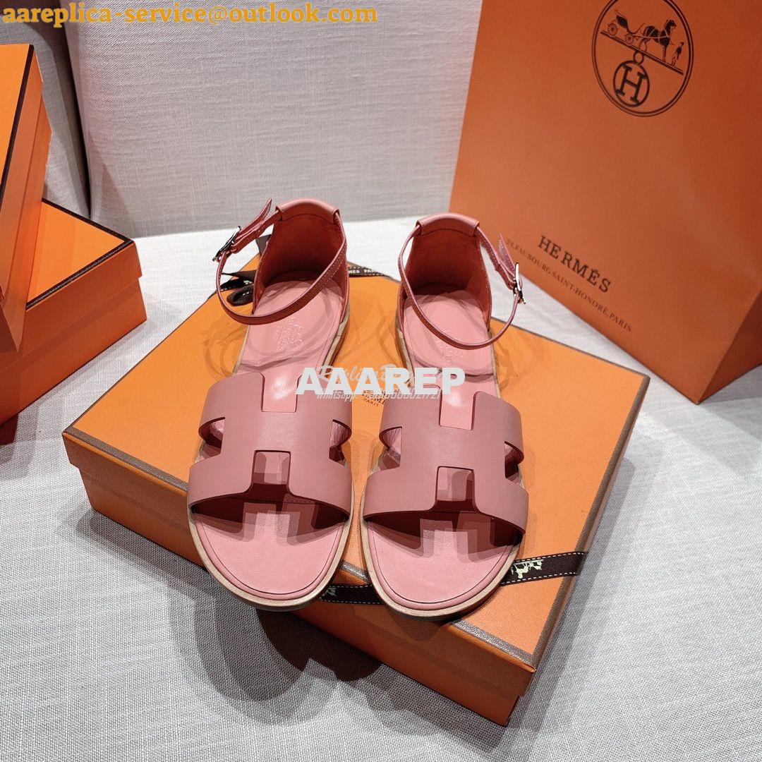 Replica Hermes Santorini Sandal in Calf Leather 14 Replica Hermes Santorini Sandal in Calf Leather 14
