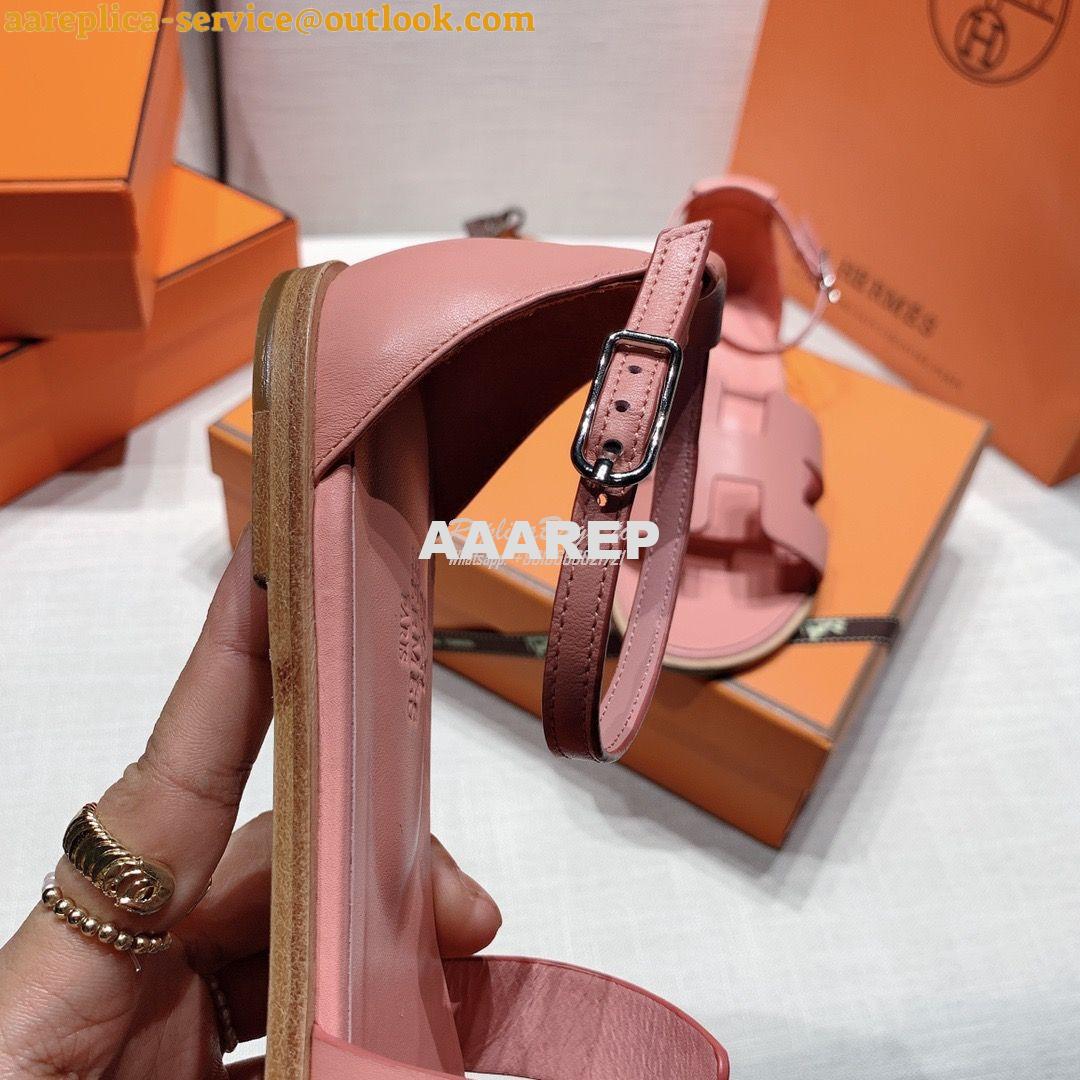 Replica Hermes Santorini Sandal in Calf Leather 15 Replica Hermes Santorini Sandal in Calf Leather 15