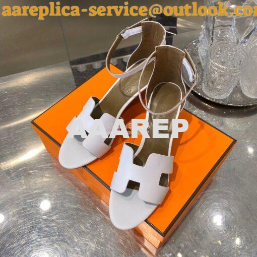 Replica Hermes Legend Sandal H172196 White