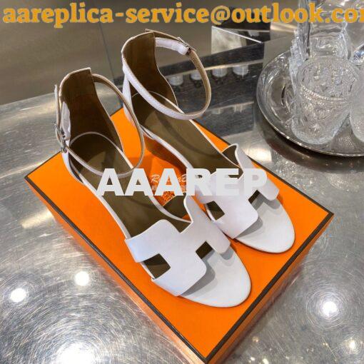 Replica Hermes Legend Sandal H172196 White 3