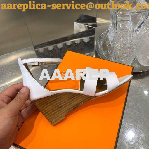 Replica Hermes Legend Sandal H172196 White 6