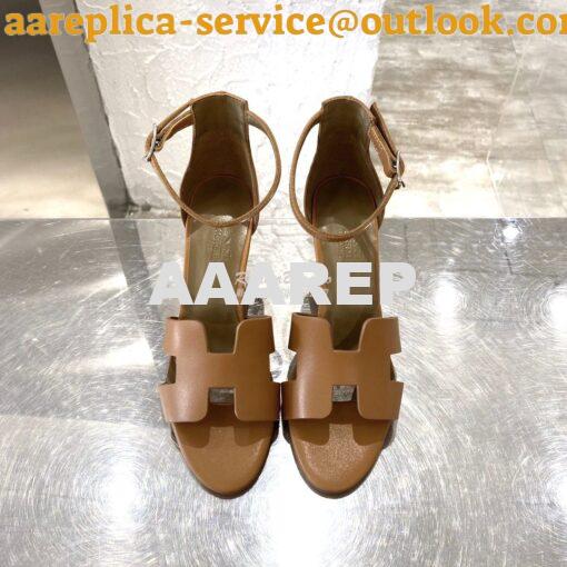 Replica Hermes Legend Sandal H172196 Brown 2