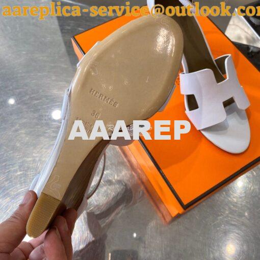 Replica Hermes Legend Sandal H172196 White 9