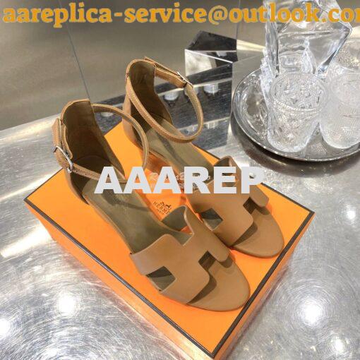 Replica Hermes Legend Sandal H172196 Brown 3