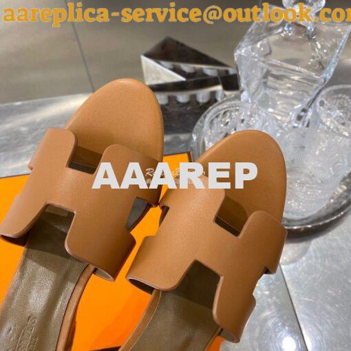 Replica Hermes Legend Sandal H172196 Brown 7