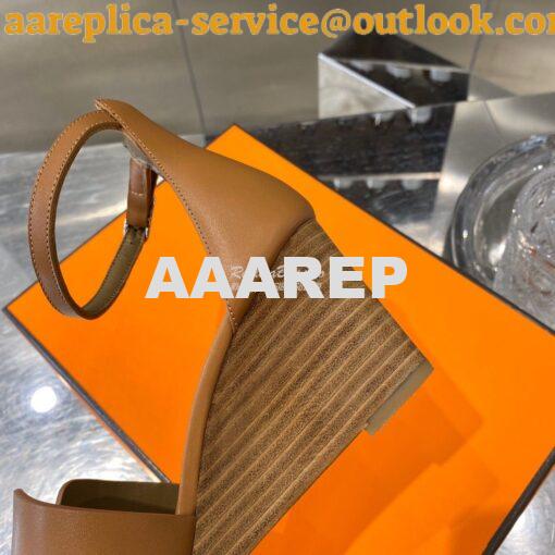 Replica Hermes Legend Sandal H172196 Brown 8