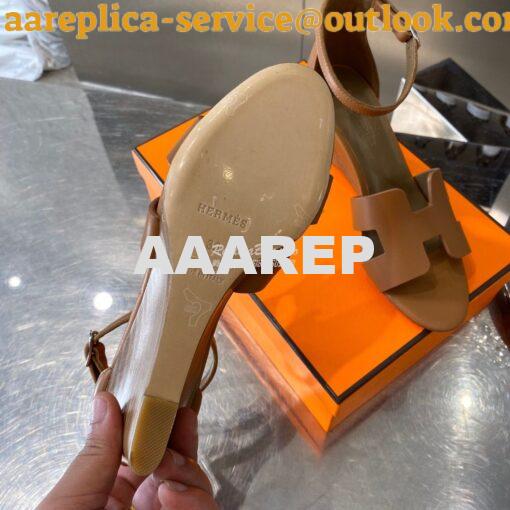 Replica Hermes Legend Sandal H172196 Brown 9