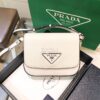 Replica Prada Saffiano Leather Shoulder Bag 1BD249 White
