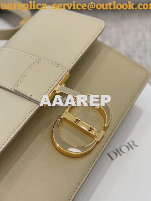 Replica Dior 30 Montaigne Bag with Tonal Enamel CD M9203U Beige 7