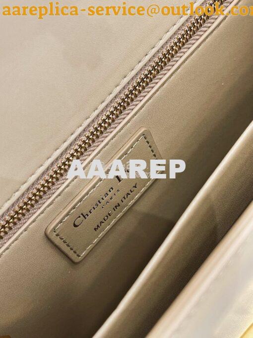 Replica Dior 30 Montaigne Bag with Tonal Enamel CD M9203U Beige 8