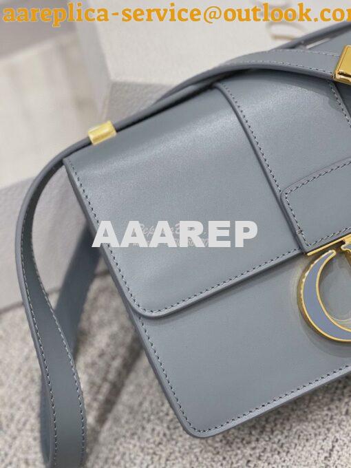 Replica Dior 30 Montaigne Bag with Tonal Enamel CD M9203U Cloud Blue 6