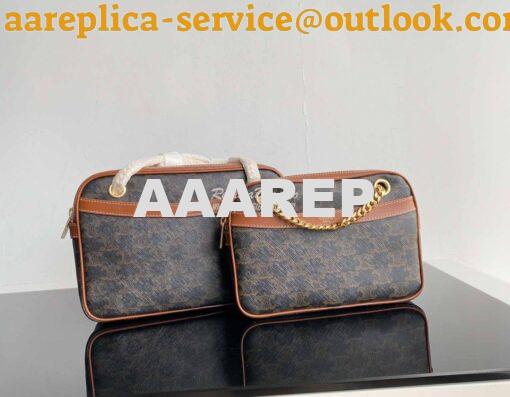 Replica Celine Patapans In Triomphe Canvas and Calfskin Tan 195452