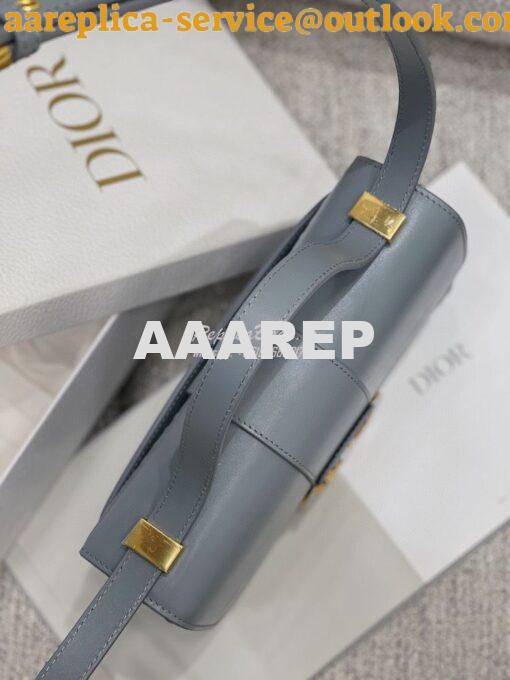 Replica Dior 30 Montaigne Bag with Tonal Enamel CD M9203U Cloud Blue 10