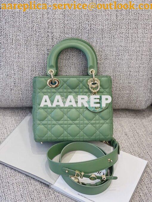 Replica Dior Lady Dior My ABCdior Lambskin Bag with Tonal Enamel Charm