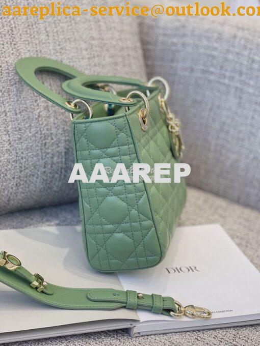 Replica Dior Lady Dior My ABCdior Lambskin Bag with Tonal Enamel Charm 4