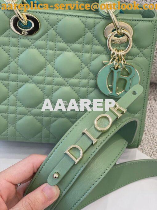 Replica Dior Lady Dior My ABCdior Lambskin Bag with Tonal Enamel Charm 8