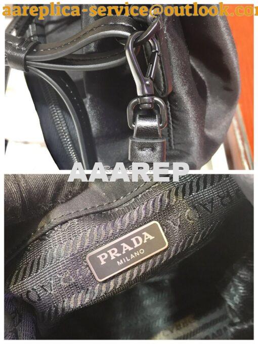 Replica Prada Duet Nylon Shoulder Bag With Braided Trim 1BH038 8
