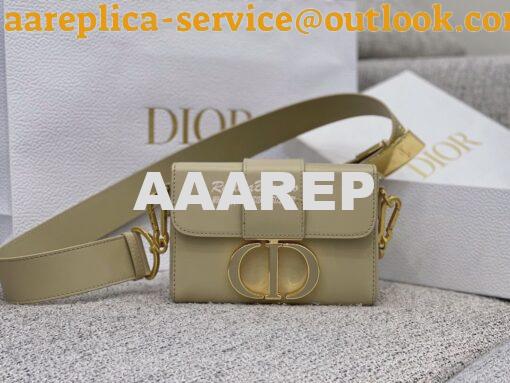 Replica Dior 30 Montaigne Box Bag with Tonal Enamel CD M9204U Beige