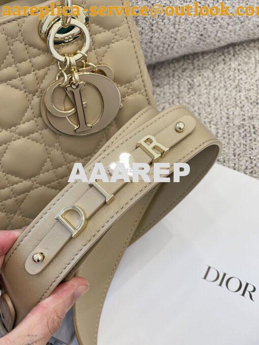 Replica Dior Lady Dior My ABCdior Lambskin Bag with Tonal Enamel Charm 8