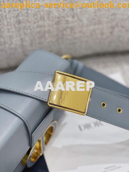 Replica Dior 30 Montaigne Box Bag with Tonal Enamel CD M9204U Cloud Bl 5