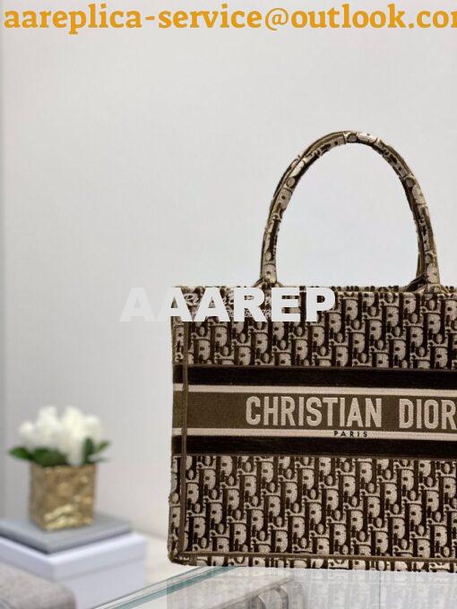 Replica Dior Book Tote Brown Cannage Embroidered Velvet M1286 3
