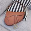Replica Dior Saddle Bag in Grained Calfskin Brown