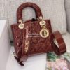 Replica Dior Saddle Bag in Grained Calfskin Brown 18