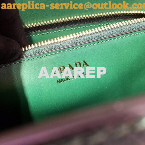 Replica Prada Monochrome Saffiano leather bag 1ba156 Green 7