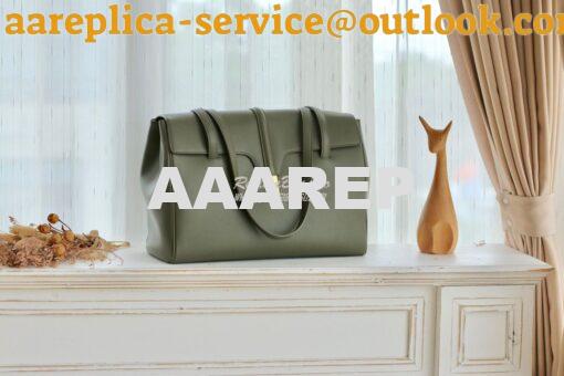 Replica Celine Large Soft 16 Bag In Smooth Calfskin 194043 Green