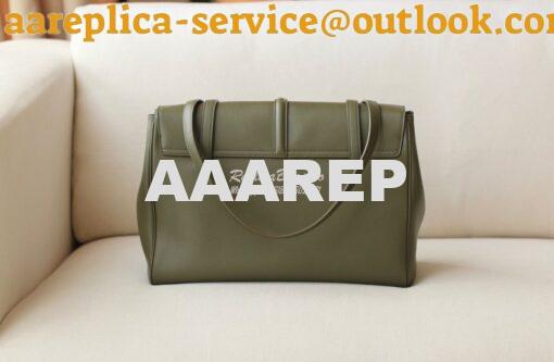 Replica Celine Large Soft 16 Bag In Smooth Calfskin 194043 Green 10
